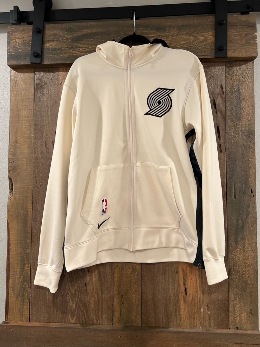 Men's Portland Trail Blazers Nike Cream City Edition Showtime Full-Zip Hoodie M